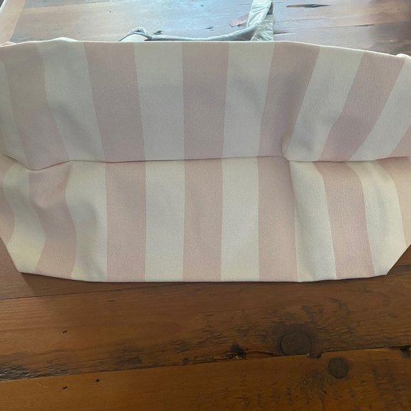 Victoria's Secret Pink/Light Cream Stripe Tote Bag - NWT - Picture 5 of 7